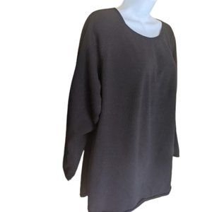 * Long Black Sweater Fits Size Large